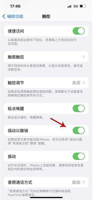 寻乌苹果手机维修分享iPhone手机如何设置摇一摇删除文字 